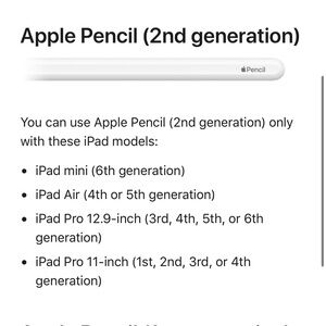 Apple Pencil 2nd Gen - Sleek White Design